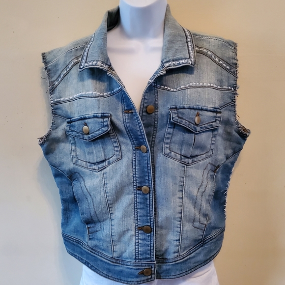 Tinseltown Jackets & Blazers - Custom Handcrafted Denim Vest
